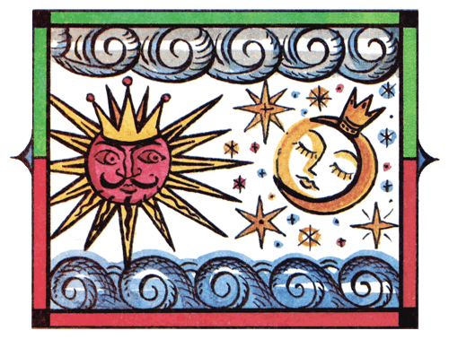 World Sayings.ru - Албанская народная сказка - Как солнце и луна друг к другу в гости ходили