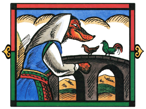World Sayings.ru - Албанская народная сказка - Курица, петух и лиса